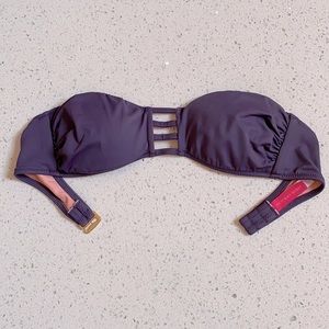 VS Dark Lavender Bandeau Bikini Top- XS